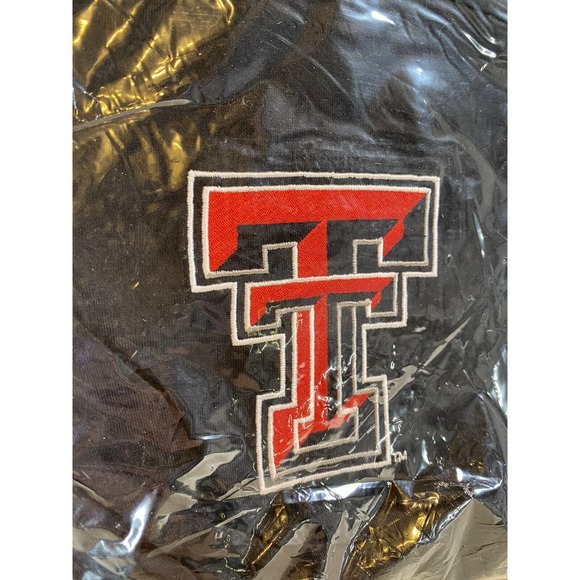 Texas Tech Red Raiders NCAA Logo Head Rest Set of‎ 2 Black and Red New - Picture 2 of 5